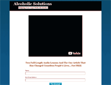 Tablet Screenshot of alcoholicsolutions.com